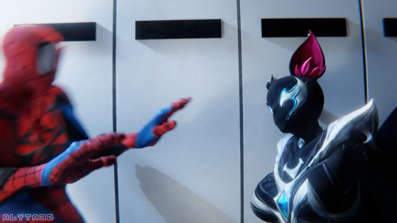 Spidey met Symbiotic Squirrel Girl