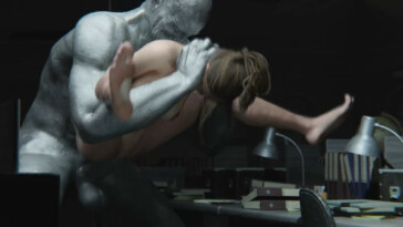 Ada and Leon watches Claire fucked by X