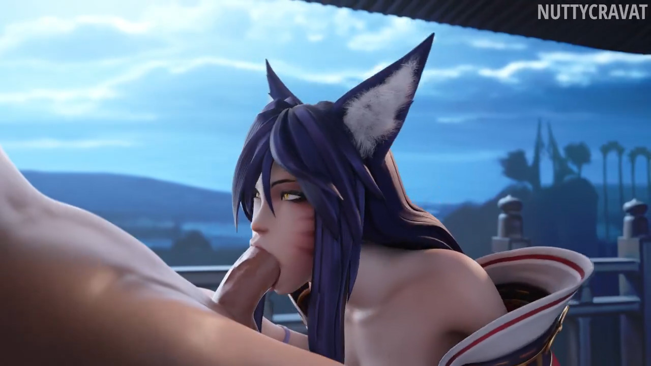 Classic Ahri blowjob and facial cumshot