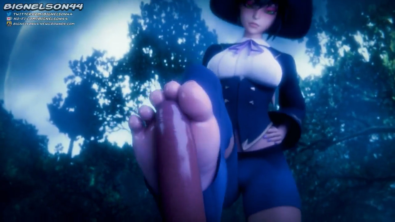 Helsie Midnight footjob cumshot pov