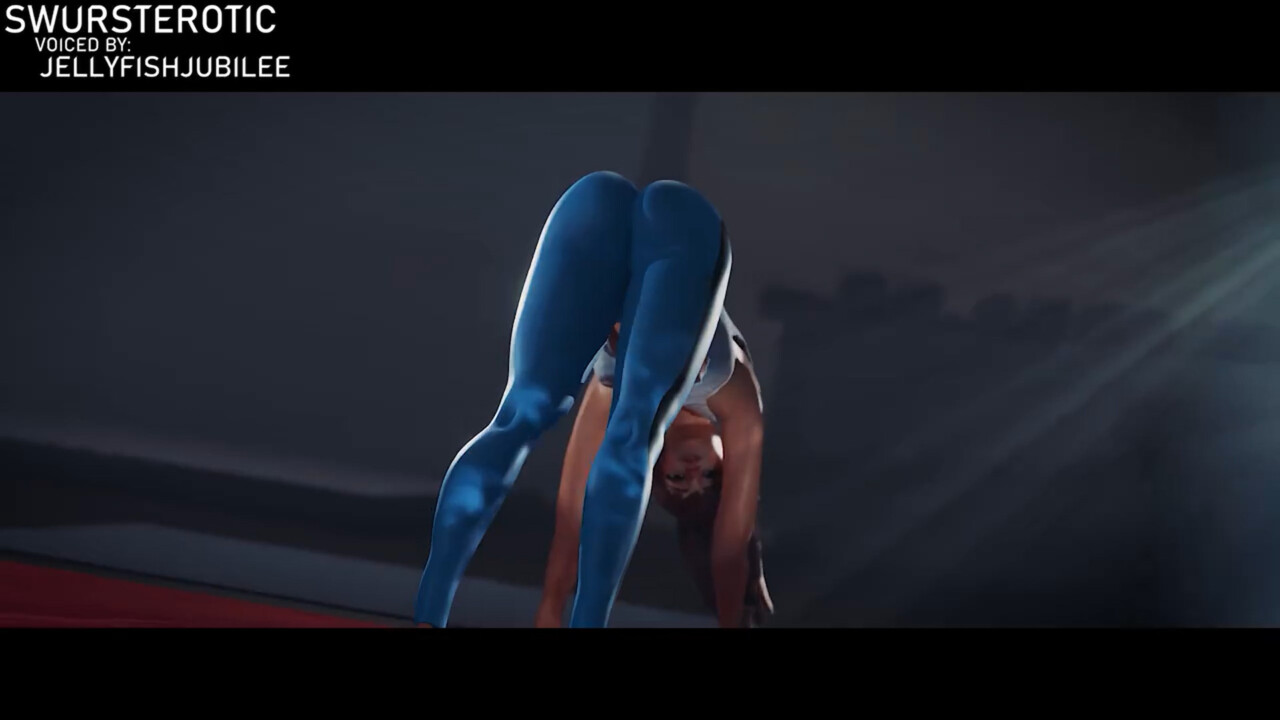 Interrupting D.va on her yoga session