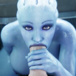 Liara T'soni giving a fellatio