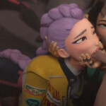 Zoey giving Rumi a hand