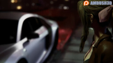 Aerith working late at night