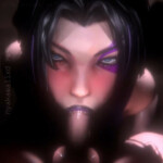 Psylocke expressionless blowjob