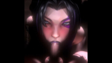 Psylocke expressionless blowjob