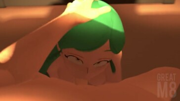 Ragdoll giving a blowjob