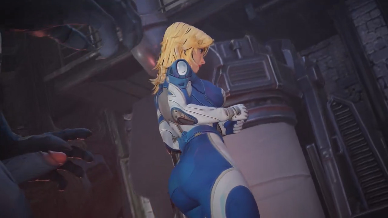 Venom using Sue Storm like a toy