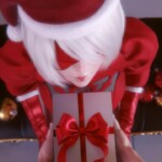 2B receiving her Christmas present