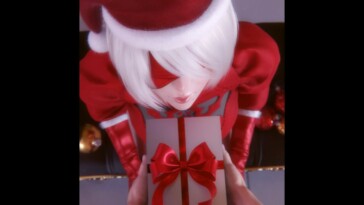 2B receiving her Christmas present
