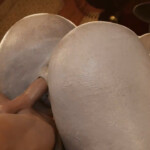 Big Alcina Dimitrescu riding a man