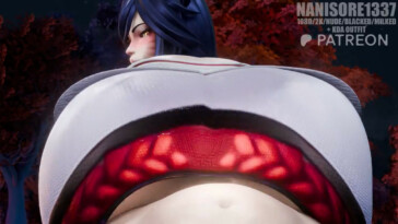 Classic Ahri riding closeup