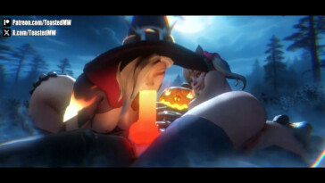 D.va watching Mercy giving a good time