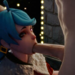 Gwen Christmas fellatio