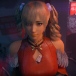 Gyaru Ling Xiaoyu giving a deepthroat