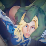 Invisible Woman smashed by the Hulk