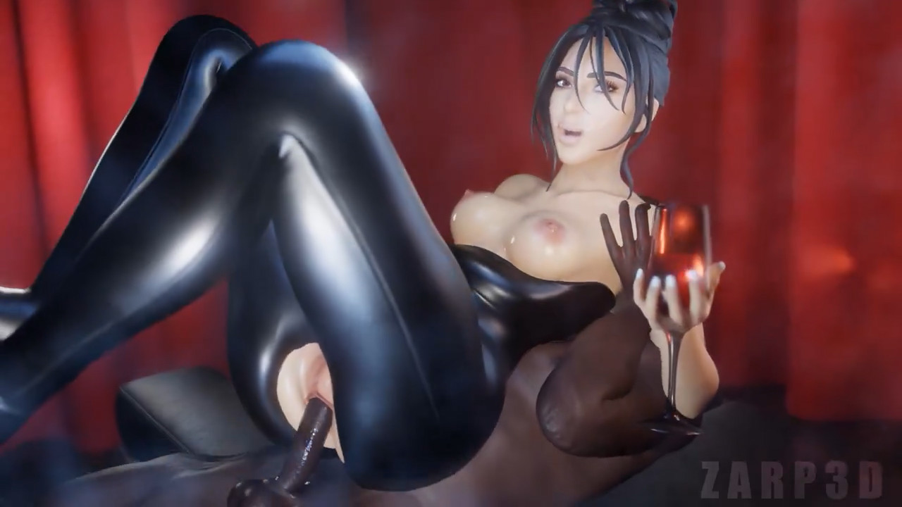 Kim riding a bbc