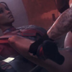 Panam Palmer shares a beer