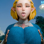 Princess Zelda ahegao paizuri