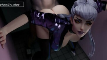 Quickie with Evelynn in stall