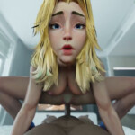 Sue Storm cowgirl ride and creampied pov