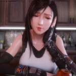 Tifa Lockhart riding, creampied and squirt