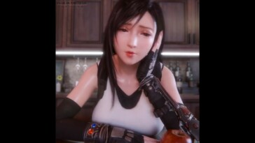 Tifa Lockhart riding, creampied and squirt