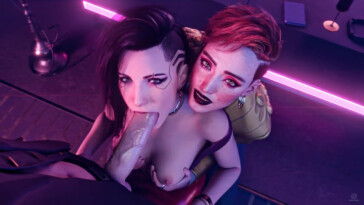 V and Aurore threesome pov