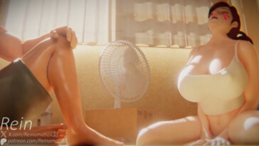 Busty D.va in a hot summer