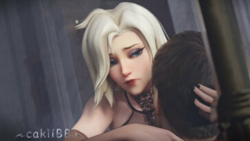 Covering Mercy with cum