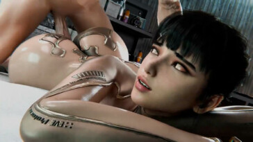 Eve big booty gets proneboned