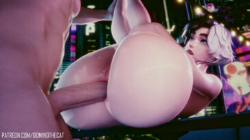 Luna Snow legs up for anal