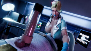 Nurse Emma milking her patient