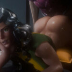 Rogue getting plowed by Gambit