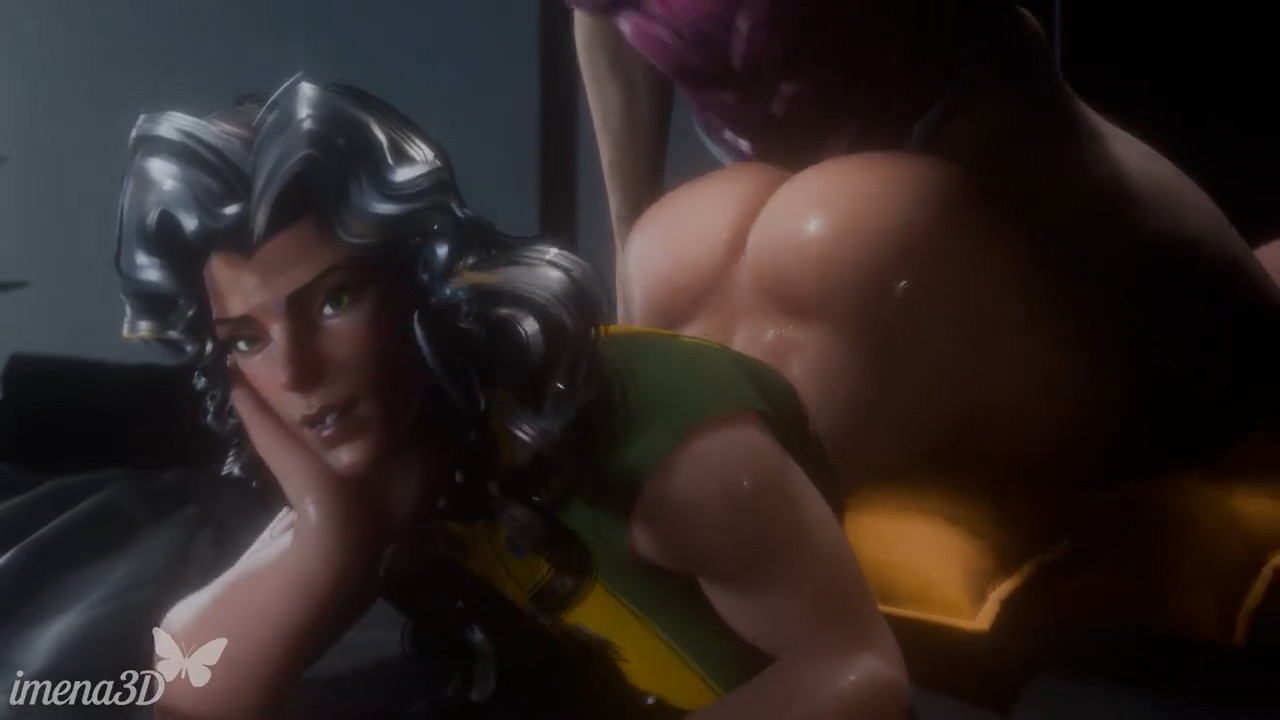 Rogue getting plowed by Gambit