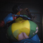 Rogue taking backshots from Peter