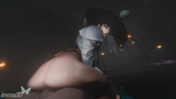 The Grim Lady Hela cowgirl ride