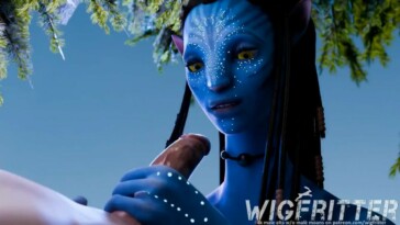 Neytiri giving a handjob