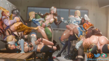 Rivals big Futa orgy