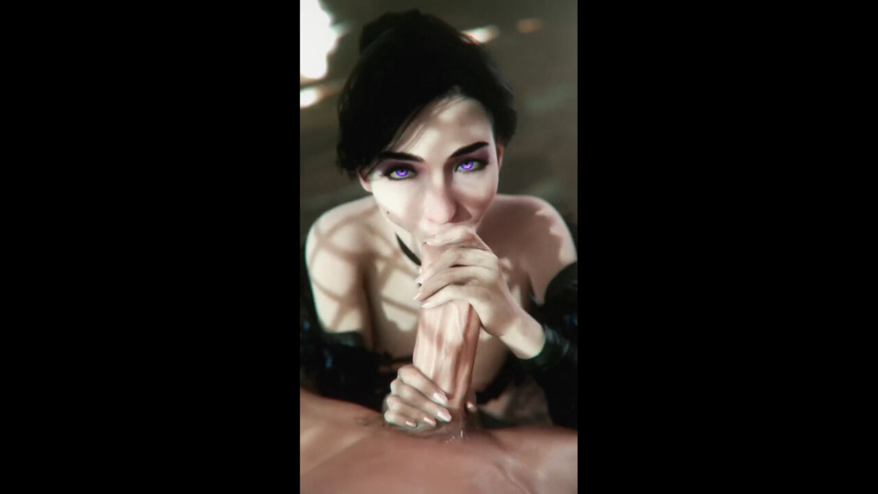 Yennefer show off her bj skill