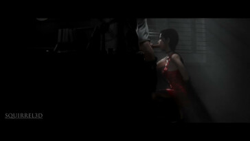 Ada Wong staying late at work