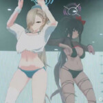 Asuna and Karin threesome with Sensei