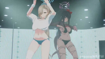 Asuna and Karin threesome with Sensei