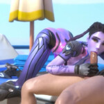 Braided Widowmaker giving a bj