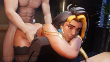 Domina staying late at work