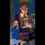 Helsie busy on her phone