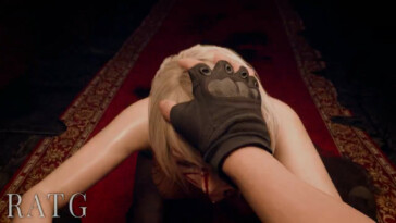 Infected Ashley Graham intense blowjob