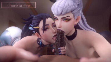 KDA Kai'sa and Evelynn fellatio pov (Blacked)