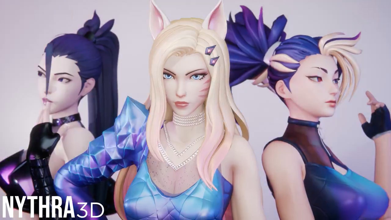 KDA doing a promo shoot