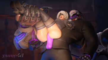 Kiriko in 2B skin fucked by Ramattra